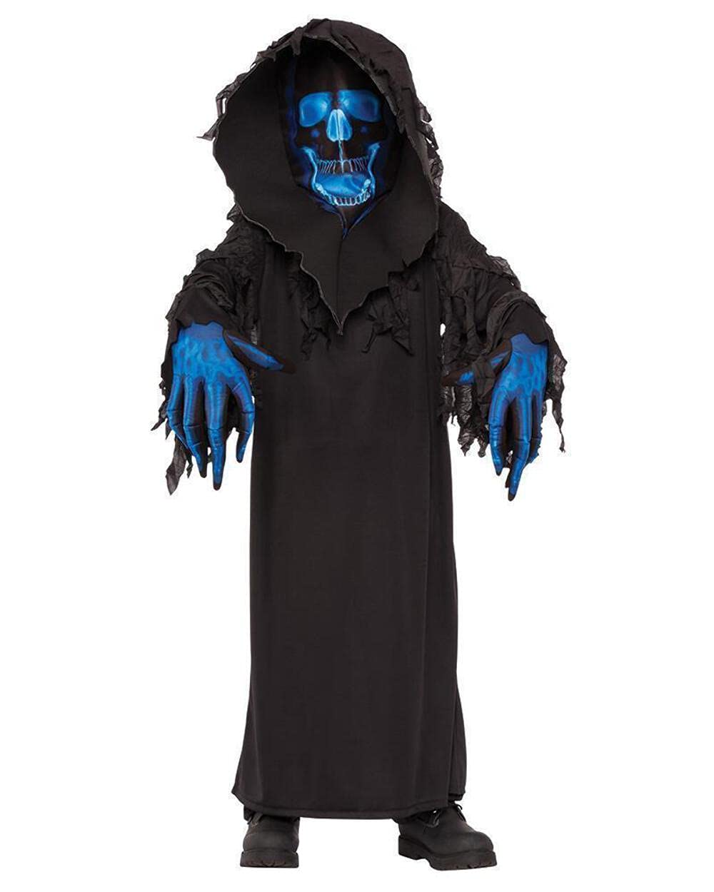 Blue Skull Phantom Kids Boy Costume