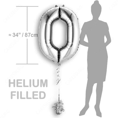 Supershape 34" Number 0 Silver