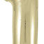 Number Solar Gold Foil Balloon 34"