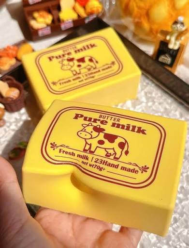 Butter Cheese Pure Milk Squishy 1pcs