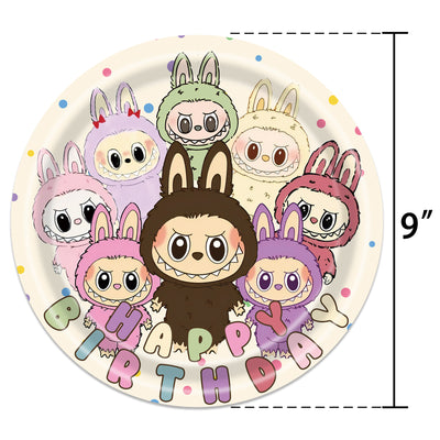 Platos 9" Labubu (x10u)