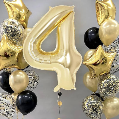 Supershape Foil Balloon #4 White Gold