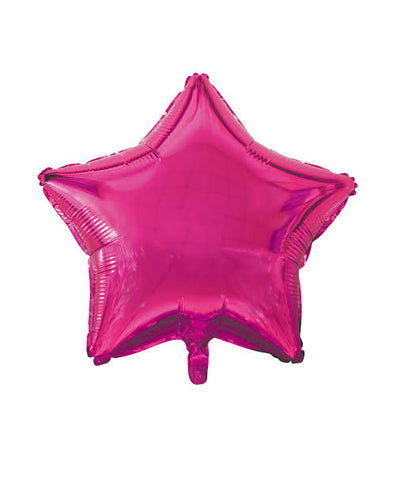 Star Magenta Foil Balloon 16"