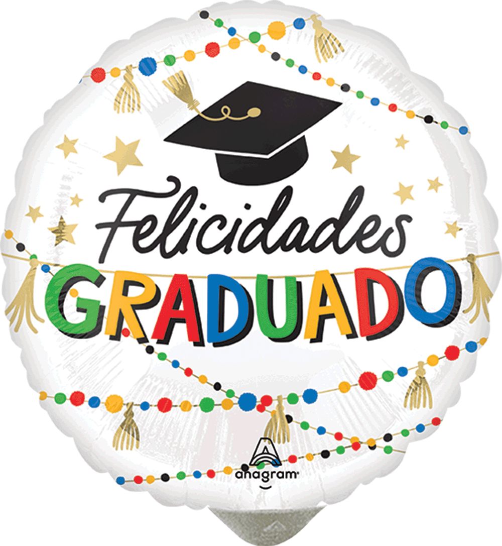 Felicidades Graduado Foil Balloons 18"