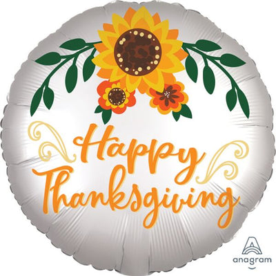 Happy Thanksgiving Foil Balloon 18"
