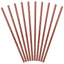 Rose Gold Foil Straws 10ct