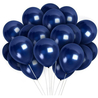 Babaloon Pearl Navy Blue 12" Latex Balloon 12pcs