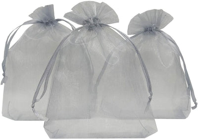 Organza Gris 5"x7" 6 pcs