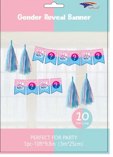 Gender Reveal Banner Set 1pc