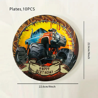 Monster Truck Birthday Decoration - Globos Latex (x1u)