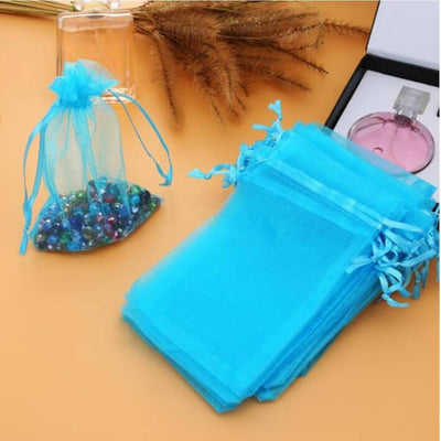 Organza Turquoise 4"x5 10pcs