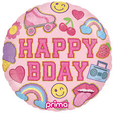 Birthday Girl Patches Foil Balloon 18" (Prima)