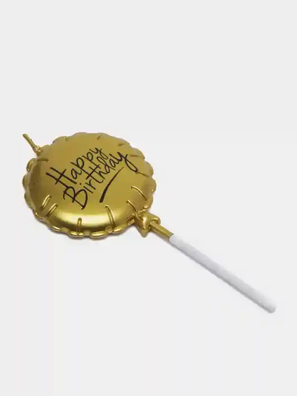 Birthday Candle Circle Gold/Silver 1pcs