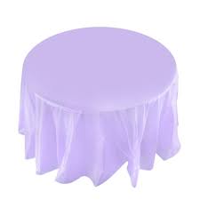 Round Plastic Table-cover Lavender