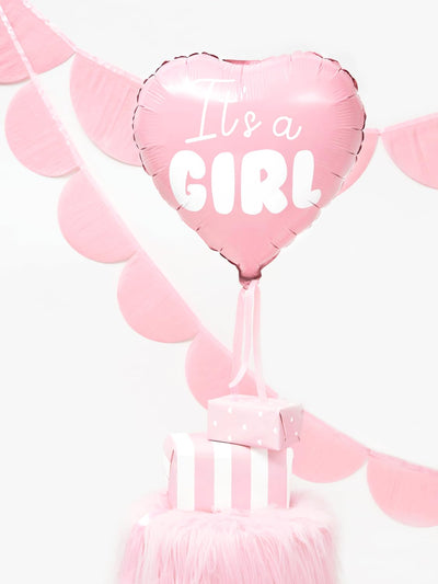 Heart It's a Girls Foil Balloon