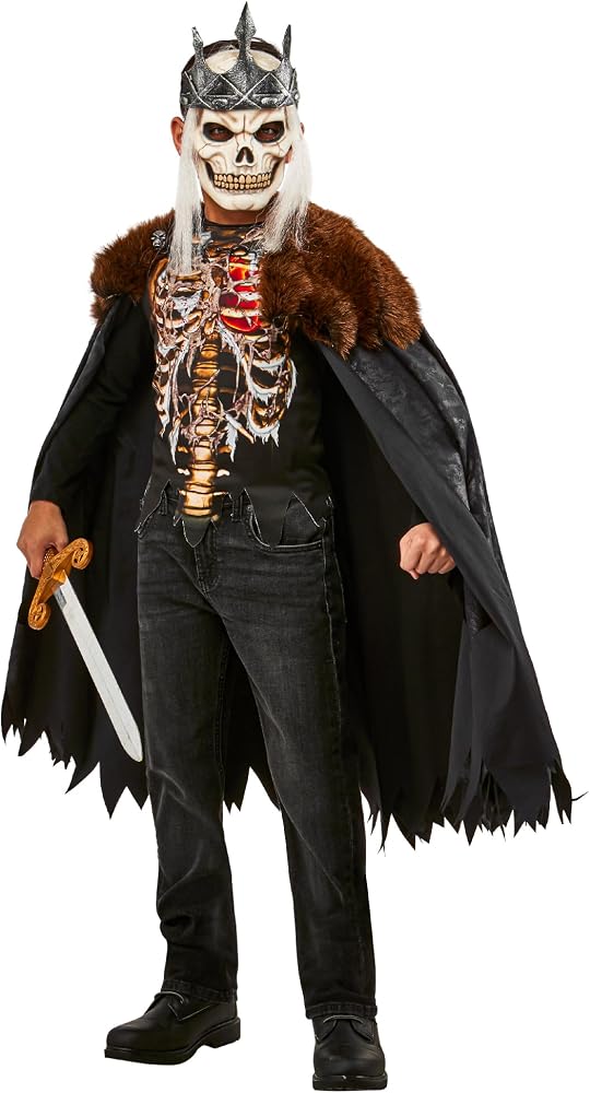 Dead Skeleton King Kids Boy Costume