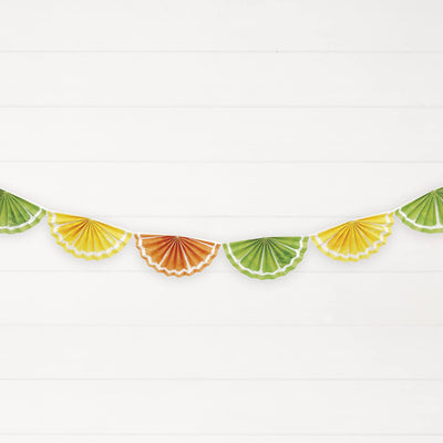 Summer Citrus Paper Fan Garlan