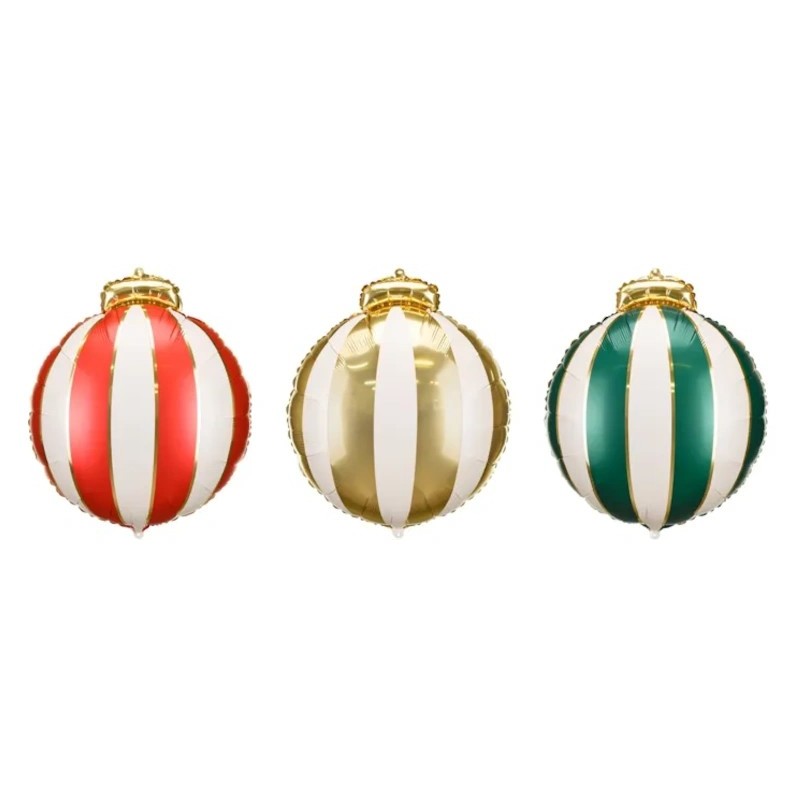 Christmas Balls Foil Balloon 18" 3pcs