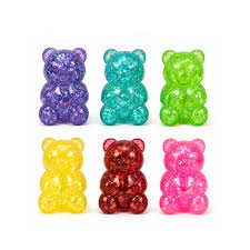 Gummy Bear Super Solid/Glitter Squish 1pcs