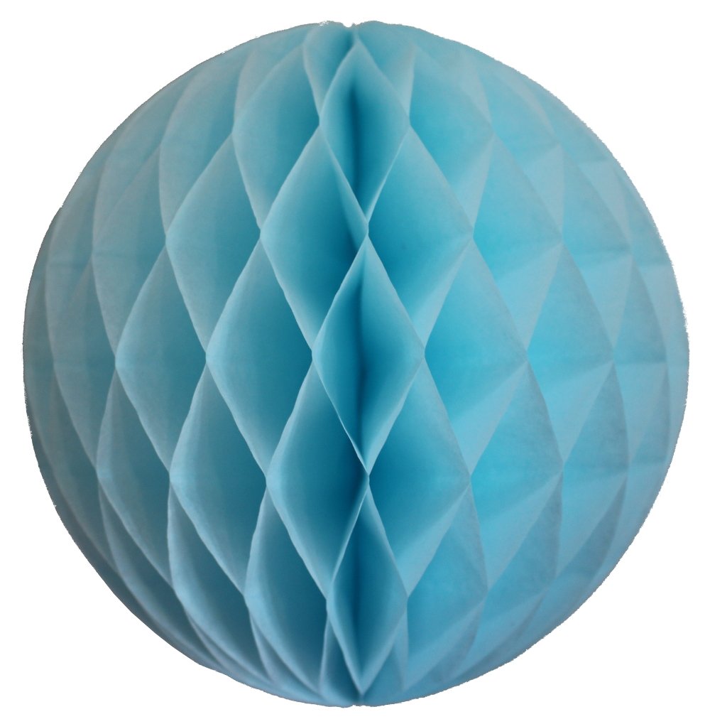 Honeycomb Ball Baby Blue (x1u) 8in