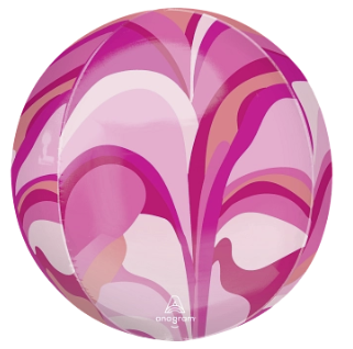 Orbz Balloon Pink Macro Marble