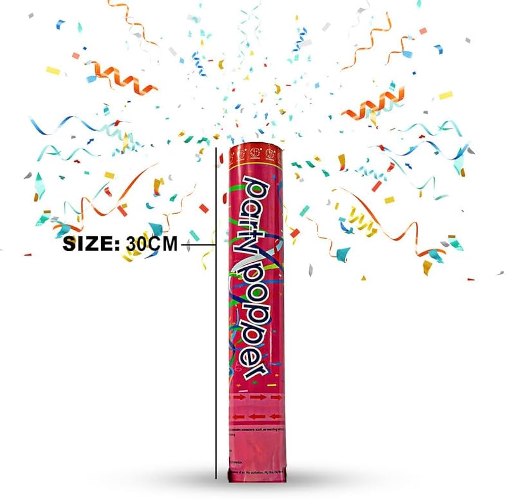 Party Popper Assorted Color Small 30cm (12")