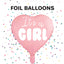 Heart It's a Girls Foil Balloon