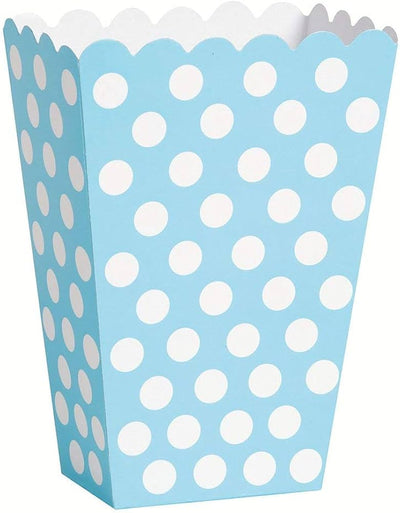 Treat Box Dots Light Blue (x8u)
