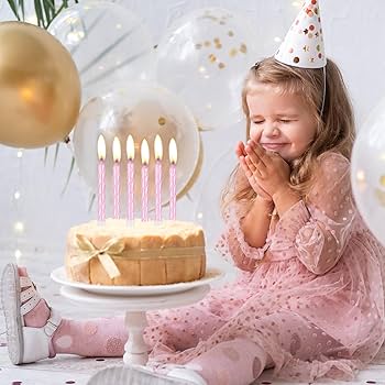 Spiral Pink Candles 24pcs