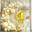 Number #4 Supershape Balloon 34" Gold