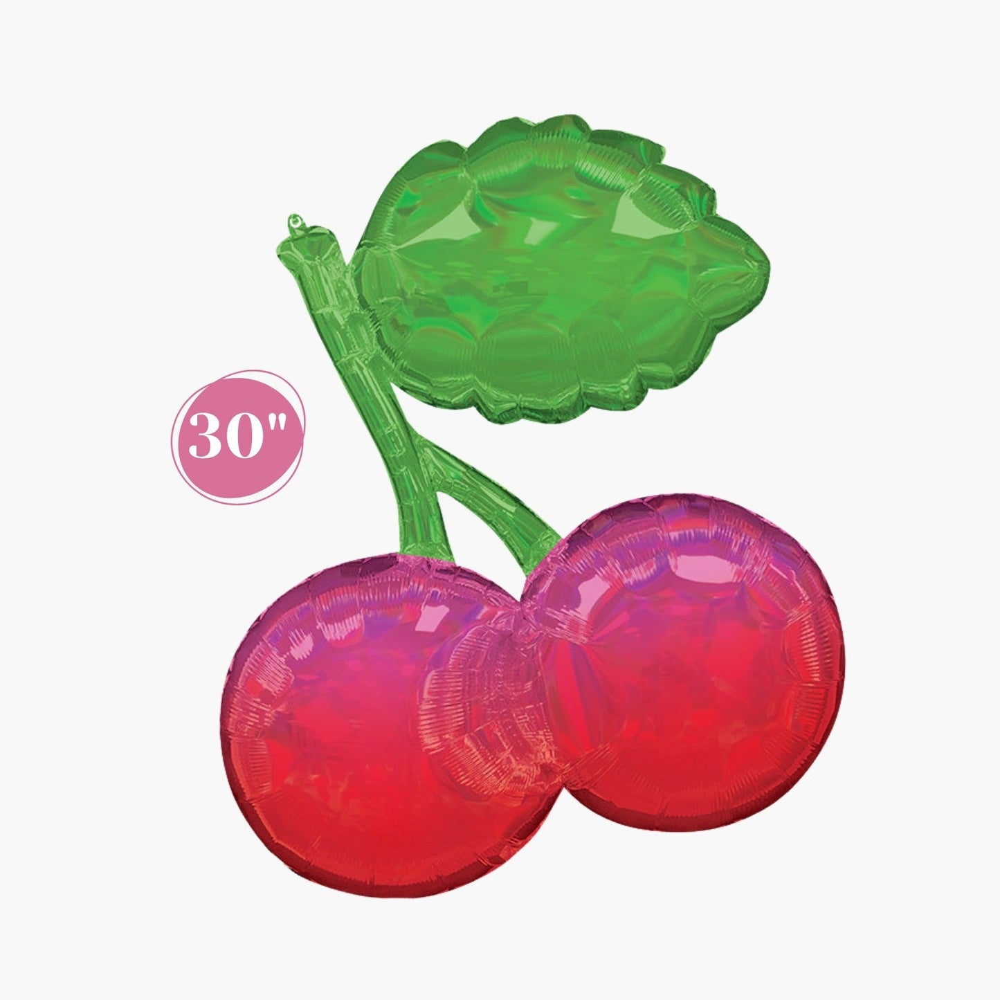 Cherry Party Fruity Mix Iridescent holographic Foil Balloon 30"