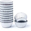 Cups Cakes  Foil Silver  25 pcs
