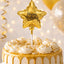 Birthday Candles Star Gold/Silver 1pcs