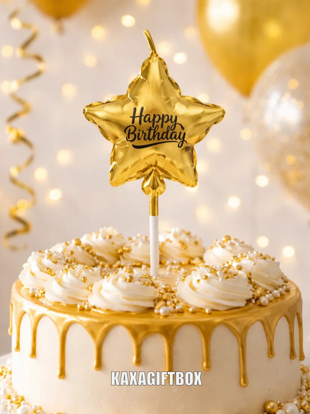 Birthday Candles Star Gold/Silver 1pcs