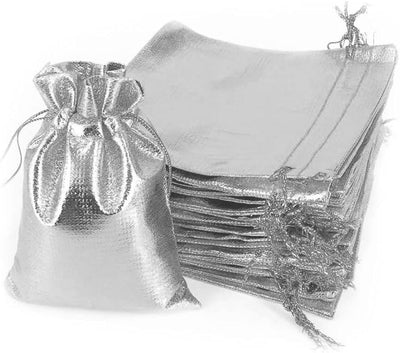 Organza Plata 4.5"x5.5" 12pcs