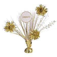 Congratulations Tinsel Burst Centerpiece