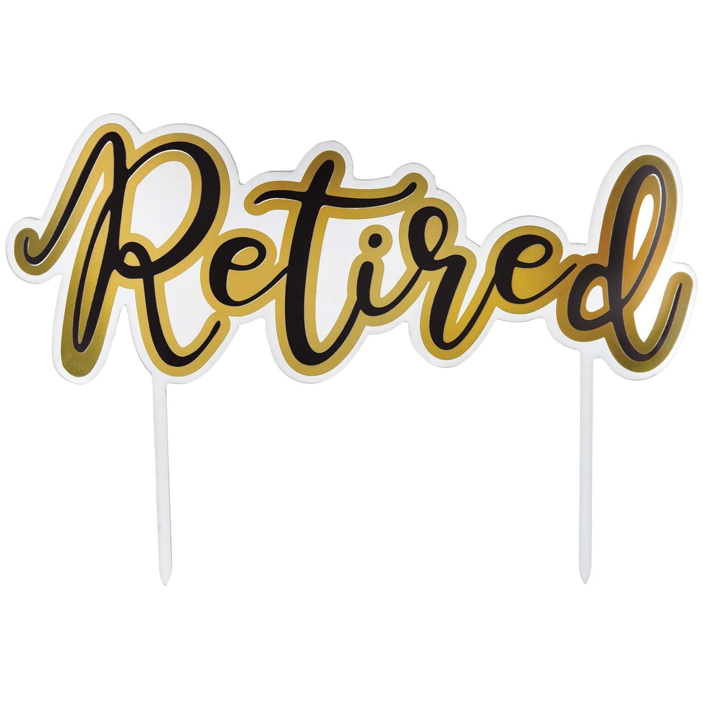 Officially Retirement Cake Topper