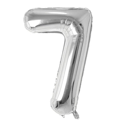 Supershape 34" Number #7 Silver