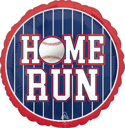 Baseball Home Run Foil Balloon 18"
