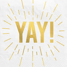 Congratulations Beverage Napkins YAY 16pcs
