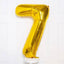 Number #7 Supershape Balloon 34" Gold