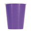 Neon Purple Cups 9oz 8pcs