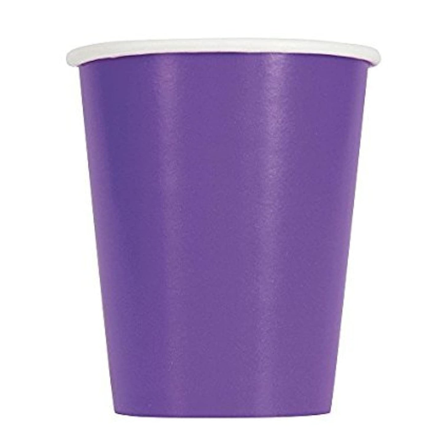 Neon Purple Cups 9oz 8pcs