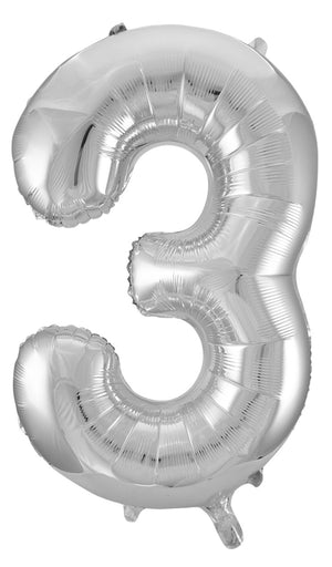 Supershape 34" Number #3 Silver