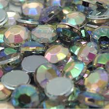Rhinestone Plata Tornasol 18mm 10pcs