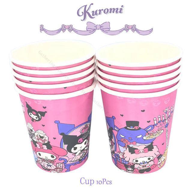 Kuromi Birthday Decoration - Vaso (x10u)