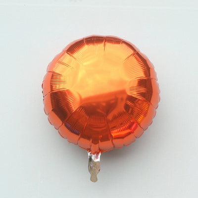 Round Orange Foil Balloon 18"