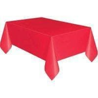 Mantel Plastico Rectangular Rojo