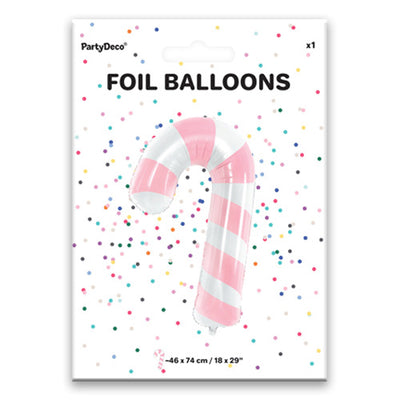 Christmas Pastel Candy Cane Foil Balloon