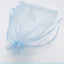 Organza Azul Claro 5"x7" 6pcs
